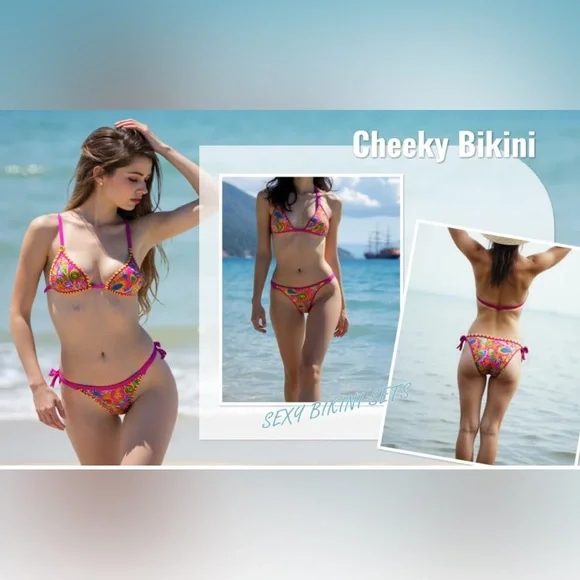Vibrant Multicolor Bikini Set - Picture 9 of 10